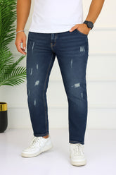 Men’s dark blue rough style denim pant